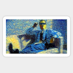 American Psycho Starry Night Sticker